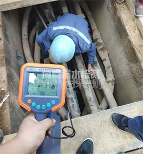 西流河镇管线探测